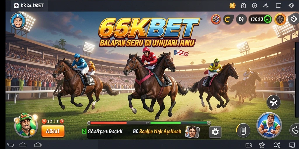 Tampilan menarik dari gameplay balapan seru di 66KBET.