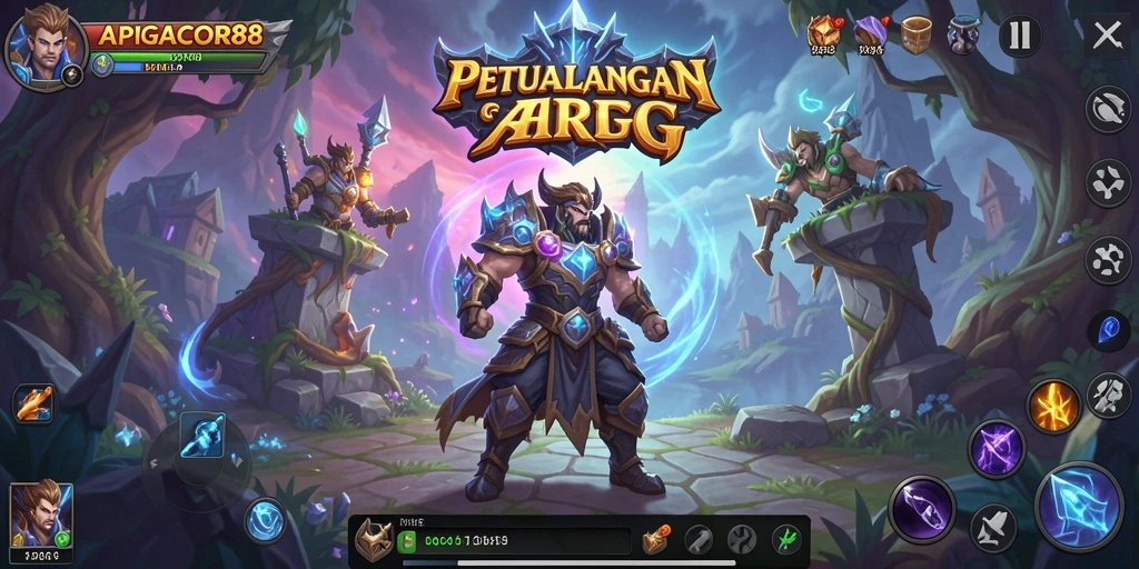 Tangkapan layar utama menunjukkan aksi gameplay intens ARPG.
