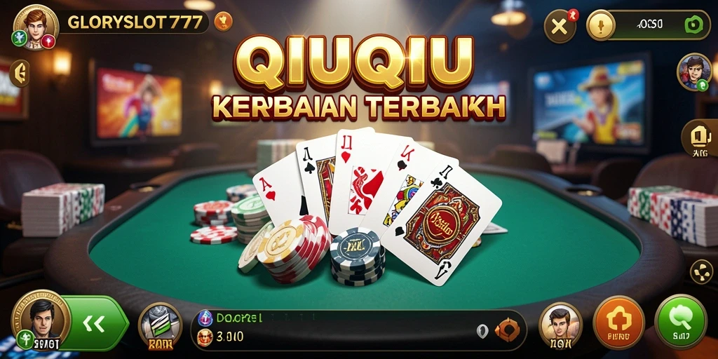 Tampilan menarik dari gameplay QiuQiu di GLORYSLOT777.