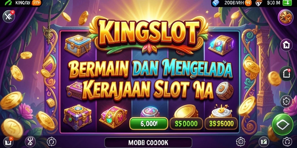 Gameplay KINGSLOT yang seru dan menarik dengan berbagai mesin slot.