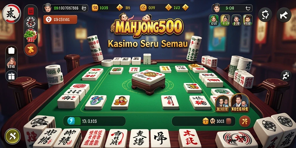 Gameplay menakjubkan di MAHJONG500 dengan elemen Kasino yang menarik.