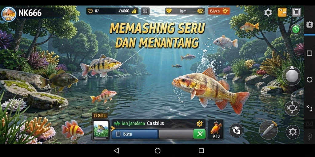 Tangkapan ikan besar dalam gameplay NK666 yang seru.