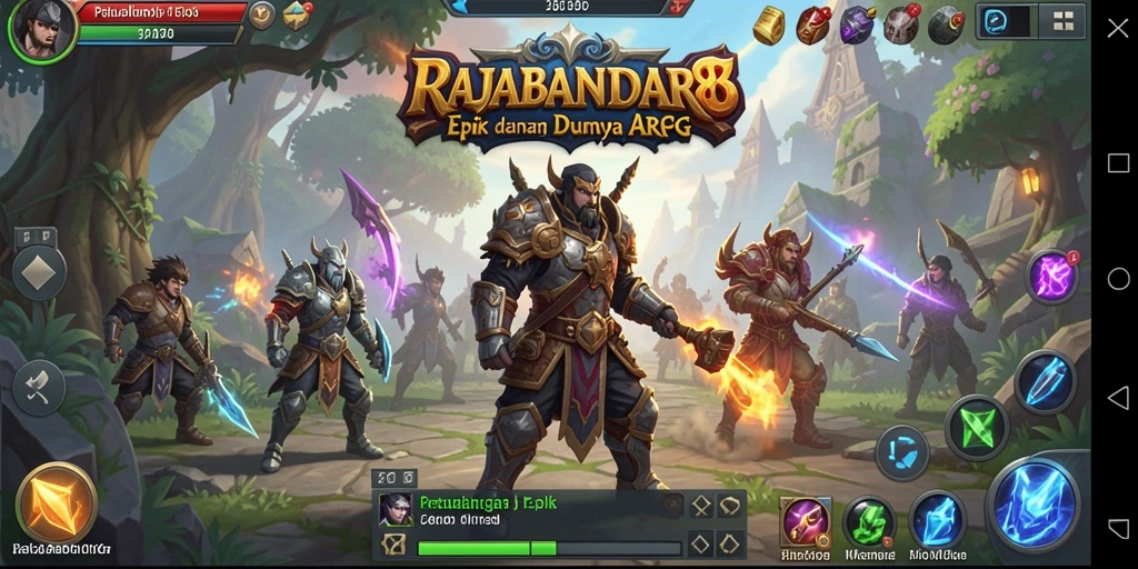 Tampilan gameplay mendebarkan dalam RAJABANDAR88 yang memperlihatkan pertarungan epik.