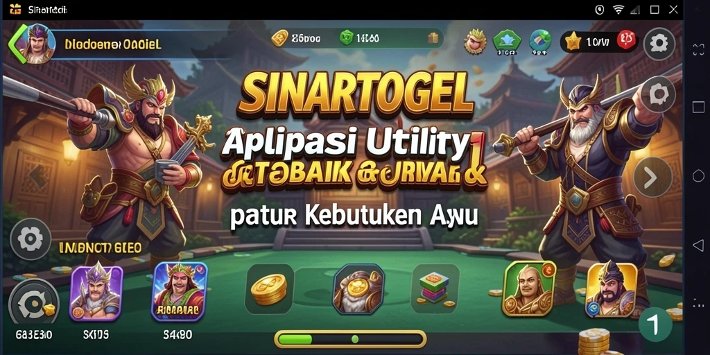 Tampilan antarmuka SINARTOGEL yang sederhana dan fungsional.