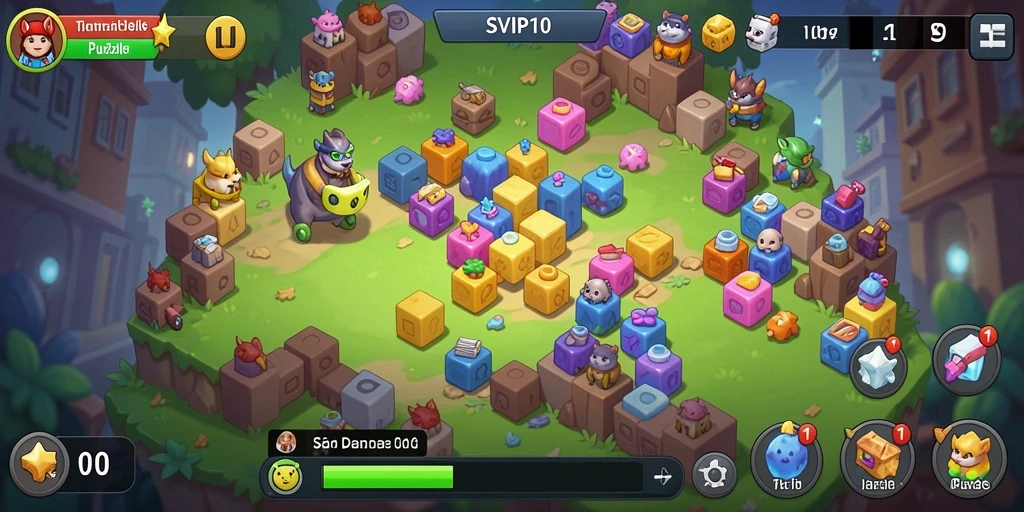 Tampilan gameplay SVIP10 yang penuh teka-teki menarik.