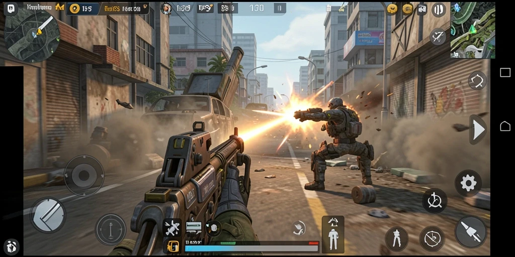 Screenshot utama T6 menampilkan aksi pertempuran intens yang mendebarkan di game TPS.