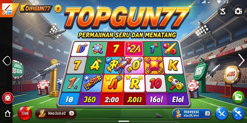 Screenshot gameplay <strong>TOPGUN77</strong> menampilkan suasana permainan Bingo yang seru.