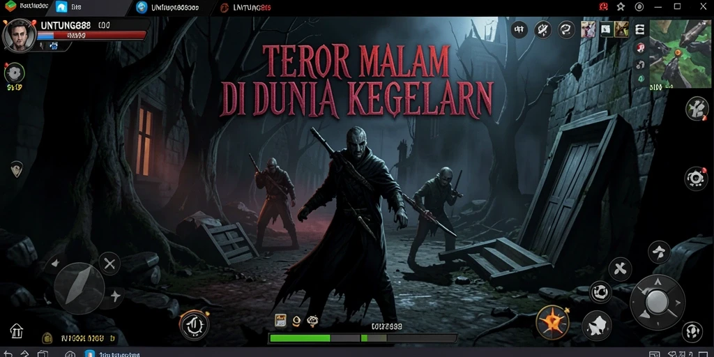 Gameplay UNTUNG88 yang menegangkan dalam suasana horror.