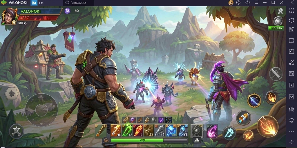 Tampilan gameplay VALOHOKI yang menegangkan dan penuh aksi.