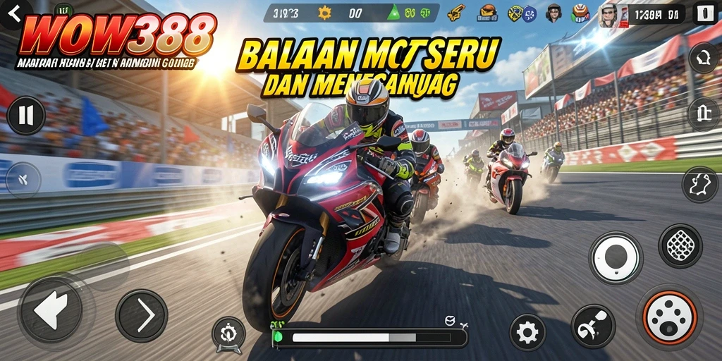 Gameplay seru balapan motor yang menegangkan di WOW388.