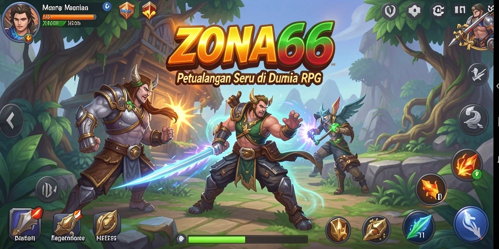 Screenshot gameplay ZONA66 menampilkan aksi seru dan karakter dinamis.